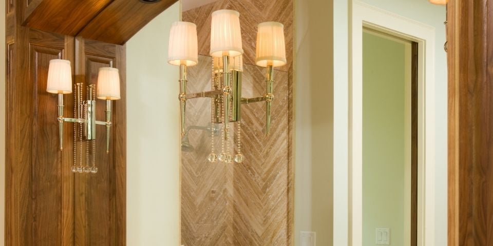 Pair of Bathroom Sconces