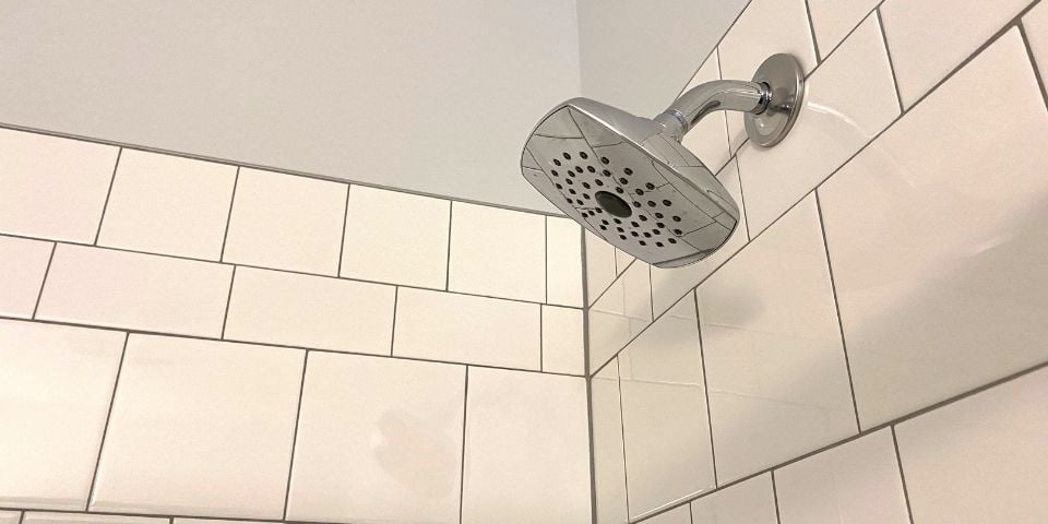designer tile bathroom shower wall
