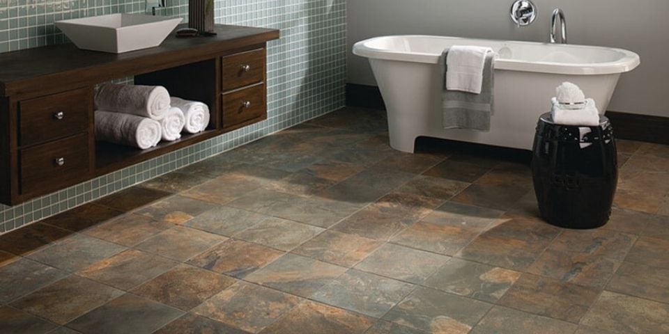 sandstone tile flooring
