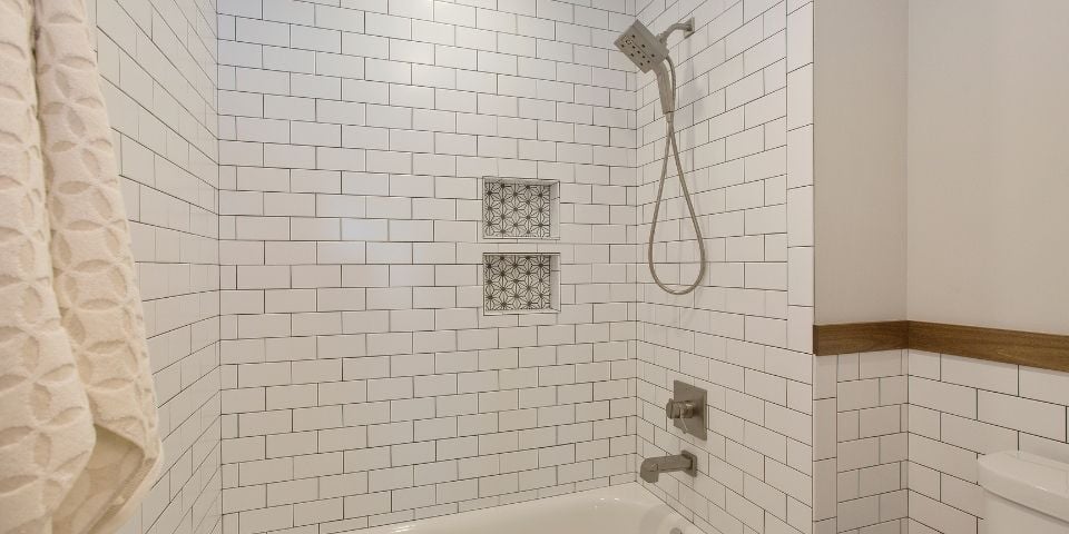 subway tile bathroom