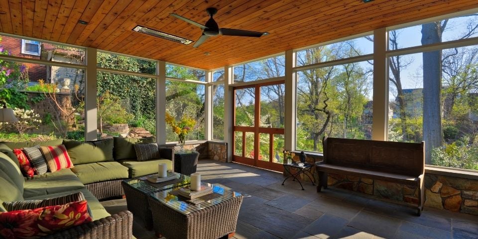 Interior Porch Outdoor Living Space