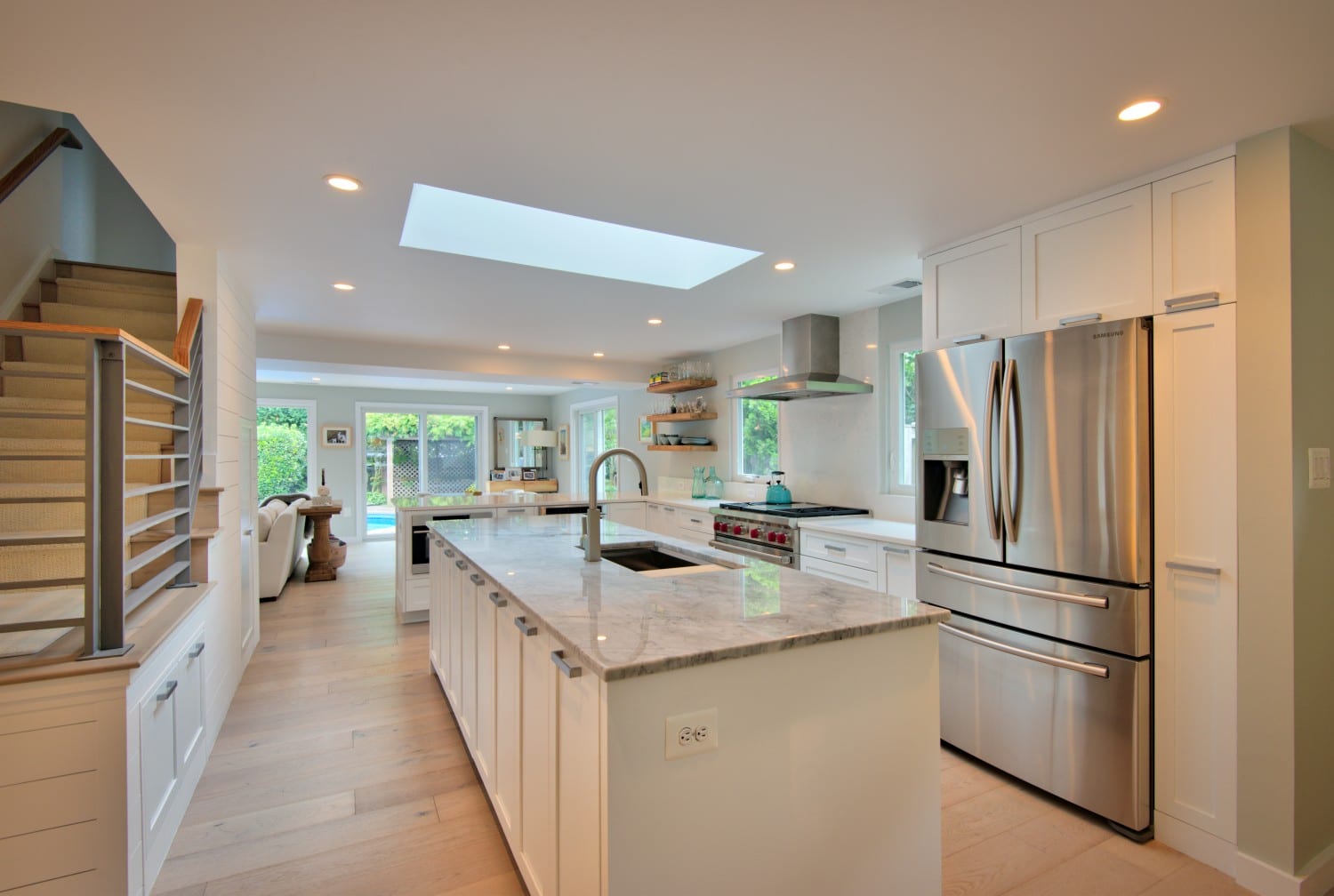 white-kitchen-with-skylight