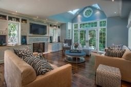 Interior Whole Home Remodel Large Windows and Cathedral Ceiling - Whole Home Remodeling Services | Denny + Gardner