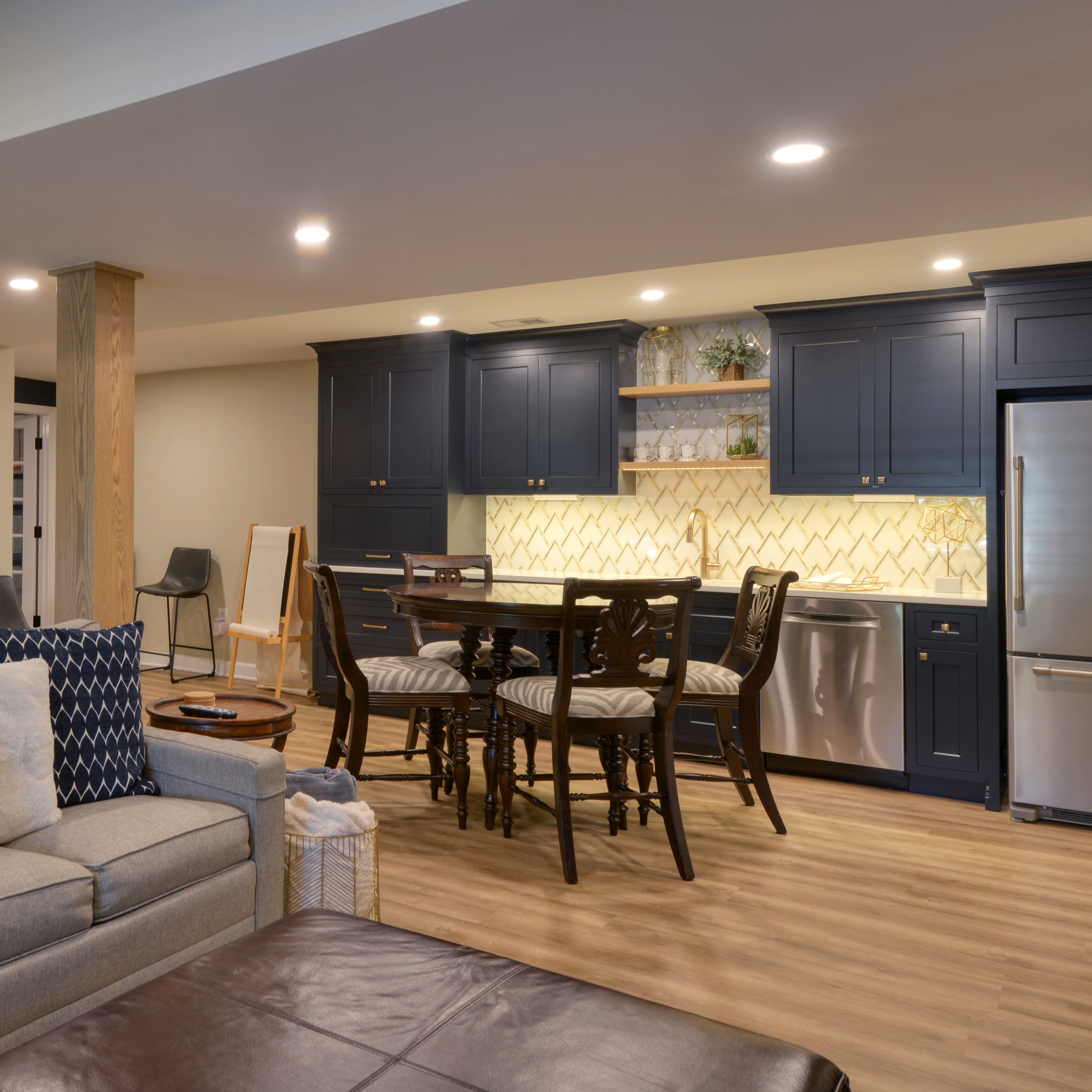 basement guest kitchen